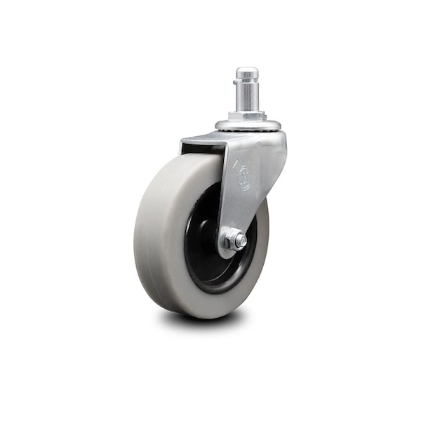 3 Inch Thermoplastic Rubber Wheel 7/8 Grip Ring Stem Caster